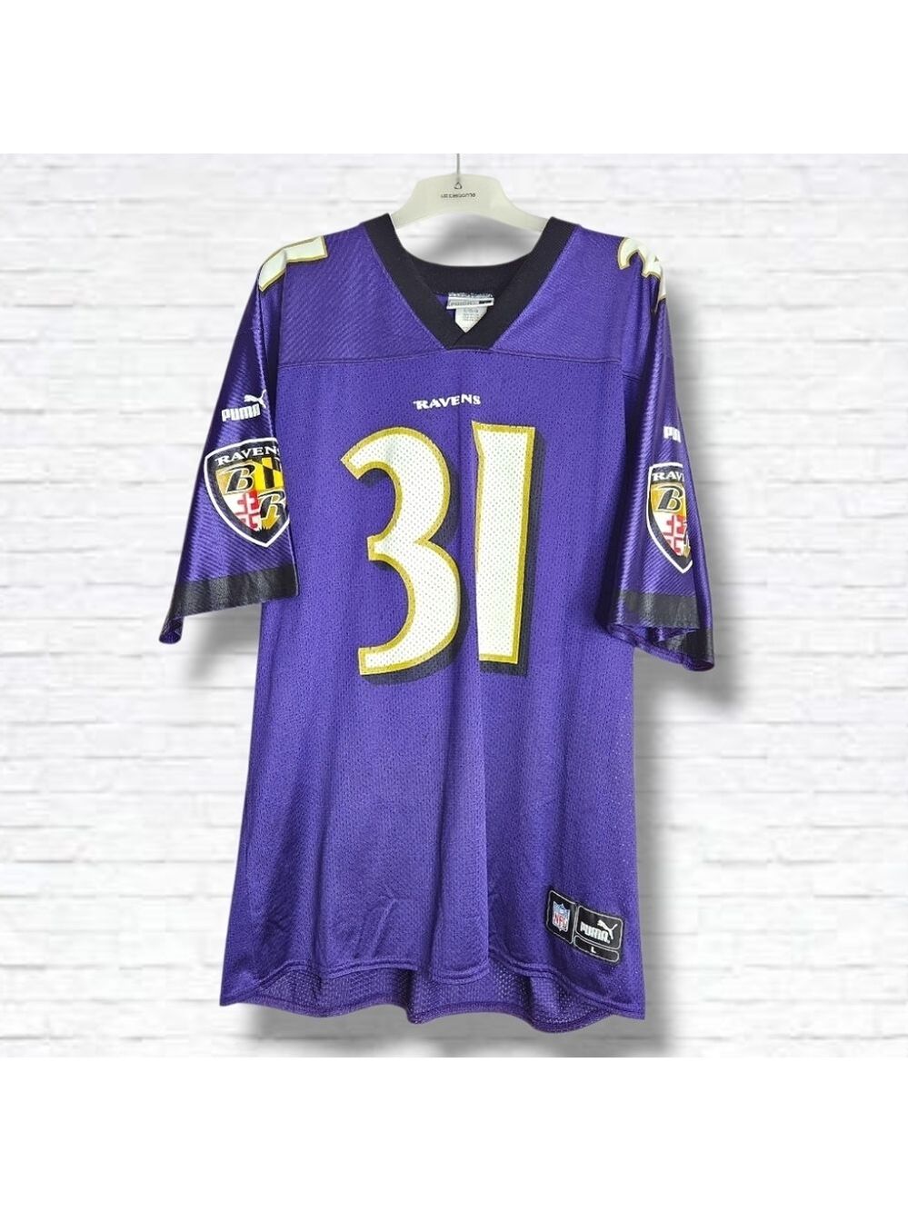 Jamal Lewis #31 NFL Baltimore Ravens Purple Stitched Jersey Puma NFL Size L